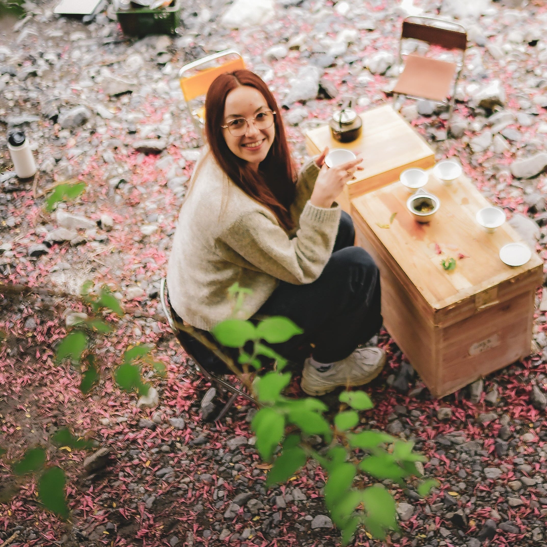 Le mot de la fondatrice Louva Matcha – création florale Matcha Sakura